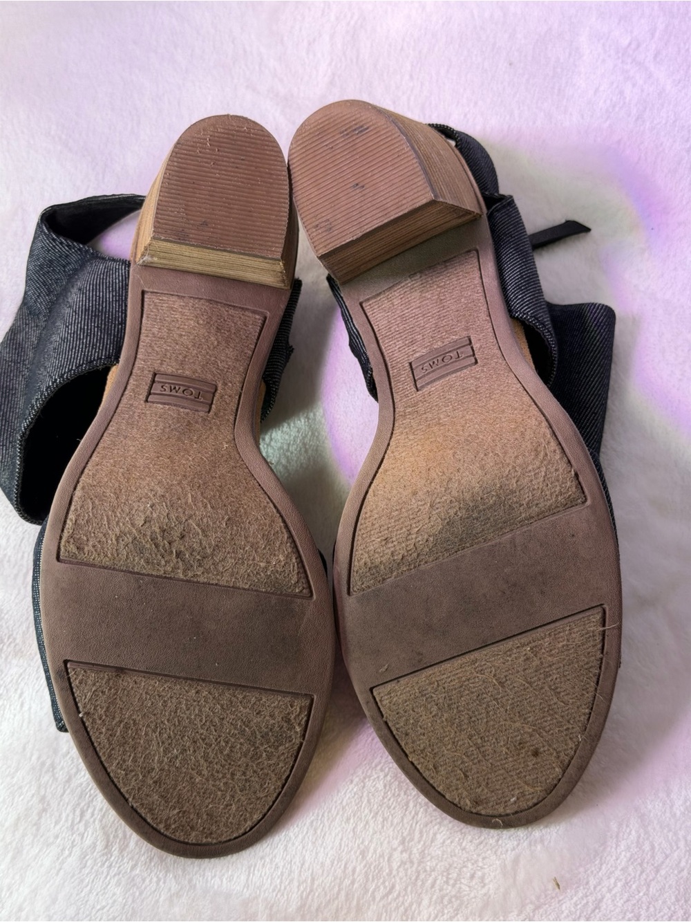Toms Cream Two-Band Block Heel Sandal - Picture 11 of 12